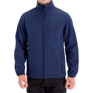 Veste Softshell respirante pour hommes coupe-vent imperméable conception personnalisée veste de sport de plein air pour homme OEM personnalisé - Product Image 1