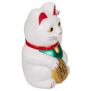 Chat chinois porte-bonheur agitant la patte, design élégant Feng Shui pour la prospérité - Product Image 2