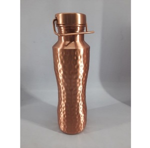 Diseño martillado ecológico, recipiente de plástico similar al cobre, diseño personalizado, precio bajo, botella de cobre martillado - Product Image 2