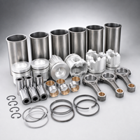 Kit de Reparación de Motor 6RB1 4HK1 6HK1 4M50 J08E C27 con Anillos de Pistón y Revestimiento de Cilindro para Excavadora Isuzu Mitsubishi Hino