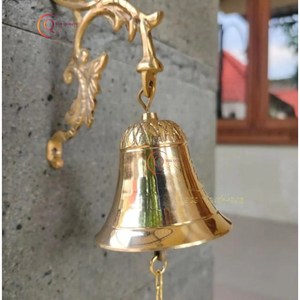 Campana colgante de puerta hecha a mano para CELEBRACIÓN DE Navidad de Metal de estilo Vintage personalizada, diseño creativo, decoración para el hogar, Hotel y exteriores - Product Image 5