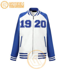 Personalizada de alta calidad Zeta Phi Beta Varsity chaqueta transpirable polar bordado Crest letras Sorority ropa tela de algodón - Product Image 2