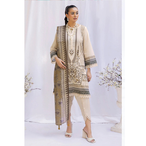 Conjunto Salwar Kameez de 3 piezas de Color sólido para mujer, ligero, de secado rápido, transpirable, para césped, informal, tradicional, estilo indio pakistaní - Product Image 3
