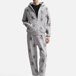 ชุดวอร์มผู้ชายแบบสวมใส่สบาย ประดับคริสตัล น้ำหนักเบา เหมาะสำหรับวิ่ง  ชุดวอร์มผู้ชายประดับคริสตัล จำนวนมาก - Product Image 1