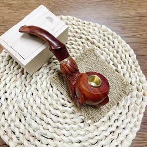 Pipa de Fumar de Madera Curvada Hecha a Mano para Cigarros y Tabaco con Diseño Moderno, Reutilizable, Duradera y Ecológica - Product Image 3