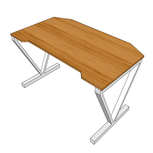 โต๊ะเกมมิ่ง 70x120 ซม. โดย GBamboo ขาแบบตัววี (พลาสติกและไม้) - Product Image 4