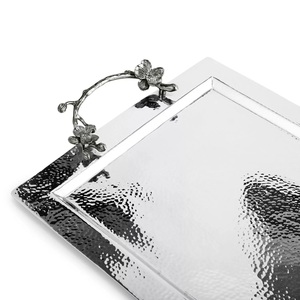 ถาดเสิร์ฟโลหะเป็นมิตรกับสิ่งแวดล้อมทำด้วยมือมีความซับซ้อน-ใช้กับไมโครเวฟได้อย่างปลอดภัยสำหรับงานเลี้ยงสังสรรค์ในครอบครัวโอกาสพิเศษ - Product Image 2