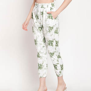 Nueva moda gran oferta Streetwear Pantalones de mujer Casual trabajo bajo MOQ mujeres pantalones hechos de algodón - Product Image 2