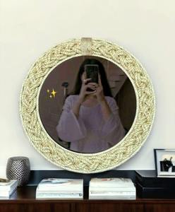 Miroir mural en verre artisanal au design industriel moderne, couleurs personnalisées écologiques pour une utilisation décorative - Product Image 4