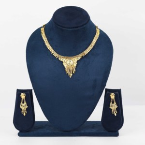 Traditional Women's <b>Copper</b> & Brass Chapado En Oro Necklace Gold Plated Micro Forming for Special Occasions Wedding <b>Jewelry</b> - Product Image 1