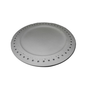 Bordure en relief Plaque de chargeur de luxe décorative Plaque de chargeur en acier inoxydable de finition de qualité supérieure Plaque de chargeur de service alimentaire - Product Image 6