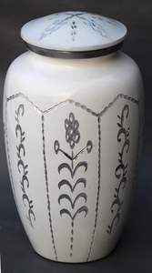 Adult Cremation Urns for Male/Female Funeral Urn for Human Ashes Decorative Urns for Ashes <b>Large</b> <b>Keepsake</b> <b>Box</b> (White) - Product Image 5