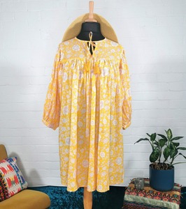 Robe indienne en coton à imprimé - Product Image 2