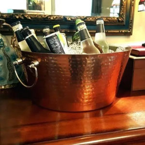 อ่างน้ำปาร์ตี้เครื่องดื่มทองแดงโบราณอุปกรณ์ดื่มที่หรูหราสำหรับงานถังน้ำแข็ง - Product Image 6