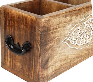 Handcrafted Wooden <b>Spoon</b> Rest <b>Holder</b> for Daily <b>Cooking</b> with Easy Countertop Use Affordable Price By AALIYAN IMPEX - Product Image 4