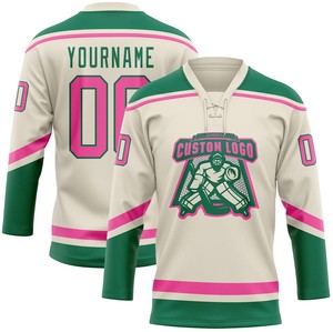 Prix d'usine OEM, personnalisez votre logo, vêtements de hockey, maillot de hockey sur glace à séchage rapide avec col à lacets - Product Image 6
