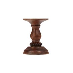 Lot de 2 bougeoirs en bois faits à la main avec motif élégant pour la décoration de la maison de luxe moderne - Product Image 5