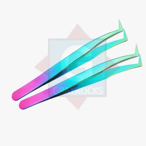 Expert Professional Makeup Artists Pince à cils en acier inoxydable Extensions de cils individuelles Application conçue - Product Image 2