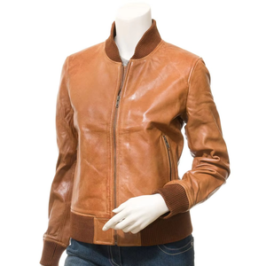 Chaqueta de Cuero de Manga Larga a Prueba de Viento para Mujer, Diseño Único, Chaquetas de Cuero para Mujer para Ropa de Calle - Product Image 2