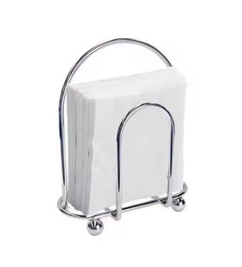 Napkin <b>Holder</b> With Silver and Gold Color Stainless Aluminum <b>Hammered</b> Dining Triangular Shape Tabletop and Kitchenware Supplies - Product Image 4