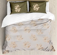 Maison hôtel adulte 100% coton biologique certificat GOTS literie intelligente lit housse de couette Double floraison prix de gros OEM populaire