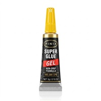 Colle acrylique super puissante 3g en tube d'aluminium, adhésif instantané sans goutte pour cuir, chaussures, bois, verre, emballage