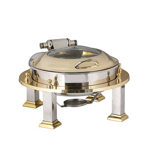 Casserole & <b>Buffet</b> <b>Food</b> <b>Server</b> Dishes Handmade Decorative <b>Food</b> <b>Warmer</b> Serving Dishes Hotel Catering Serving Chafing Dish - Product Image 4