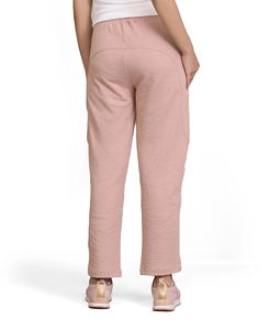 Pantalon de survêtement taille haute respirant en coton/polyester pour femmes Style ample régulier panneau latéral broderie cordon fermeture OEM - Product Image 3