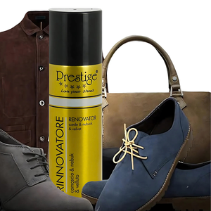 Prestige 250ml in pelle scamosciata rinnovatrice Spray marrone/blu Navy per scarpe borse abbigliamento-Nabuk velluto prodotti per la cura dei mobili in pelle - Product Image 3
