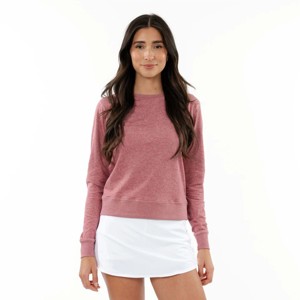 Sudadera de cuello redondo para mujer de alto rendimiento: Ideal para deportes, correr, gimnasio y actividades al aire libre - Product Image 1