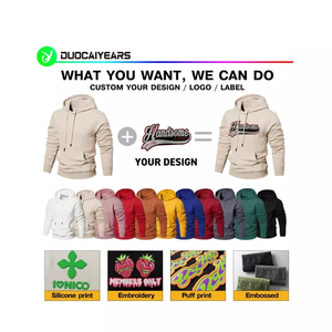Sweats à capuche personnalisés épais en coton avec impression 3D et épaules tombantes pour hommes sweats à capuche vintage délavés au soleil et lavés à l'acide pour hommes - Product Image 2