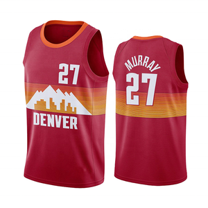 For 27 Murray Red Basketball Jersey Unisex Sleeveless <b>Mesh</b> Tank Top Digital Print Quick Dry Breathable Summer - Product Image 1