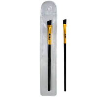 Pinceau à sourcils angulaire de qualité supérieure avec manche en bambou, fibres synthétiques, teinte, gel de maquillage, lamination, cire pour l'utilisation d'un crayon à sourcils