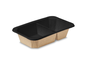 Contenedor de Alimentos para Llevar, Apilable, Apto para Microondas, a Prueba de Fugas, de 800 ml, en Caja de Kraft, con Logotipo Personalizado, Venta al Por Mayor - Product Image 2