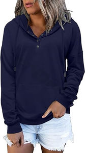 Sweat-shirt à capuche tie-dye à manches longues pour femme, décontracté, surdimensionné, en spandex, taille XS, col zippé, boutonné, doux et confortable - Product Image 4