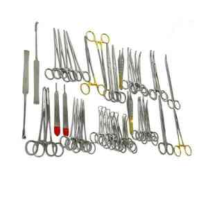 ACIER INOXYDABLE JAPONAIS DE HAUTE QUALITÉ 141 PCS CANINE + FELINE SPAY PACK INSTRUMENTS CHIRURGICAUX VÉTÉRINAIRES - Product Image 2