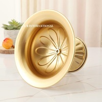 Mini Vase Support Floral Métallique Gaufré de Luxe, Centre de Table Professionnel et Élégant pour Arrangements, Impression UV, Idéal pour la Maison, l'Hôtel, les Mariages et les Fêtes