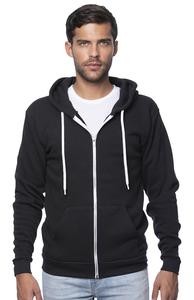 Sweat-shirts à capuche gris pour hommes en gros avec logo personnalisé, sweat-shirt à capuche en molleton doux tri-mélange pour hommes - Product Image 2