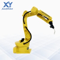 Bras robotique industriel 6 axes, modèle dynamique, puissance 0,5 kW, simulation de cellule de fabrication automatisée, affichage sur ordinateur de bureau, éducatif