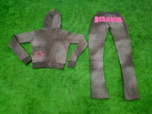 Ensemble de survêtement unisexe en molleton français 100% coton avec logo personnalisé, épaules tombantes, fermeture éclair, lavage à l'acide, sweat-shirt ample et pantalon, 2 pièces - Product Image 6