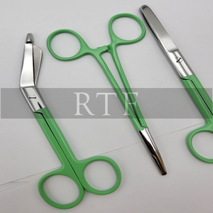 ชุดกรรไกรพยาบาล3ชิ้นพร้อมที่หนีบผ้าพิมพ์ที่จับสำหรับใช้ทางการแพทย์ - Product Image 4