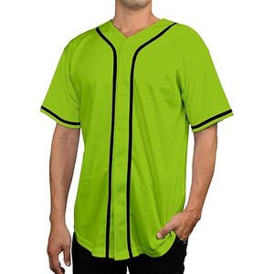 Venta al por mayor de Camisetas Personalizadas con botones de béisbol cosidas para hombres, mujeres, jóvenes y niños, uniforme deportivo, camiseta de béisbol personalizada - Product Image 1