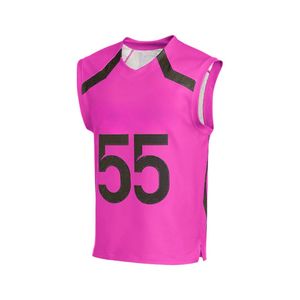 Débardeur de crosse réversible personnalisé Maillot sans manches en maille légère pour jeunes adultes - Product Image 1