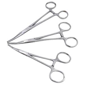 Soporte de Aguja Quirúrgica Dental Médica de Acero Inoxidable, Pinza Hemostática Recta, Herramienta Quirúrgica de Codo, 14/16/18cm - Product Image 1