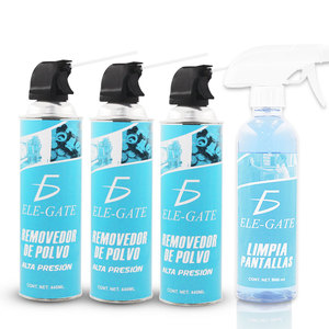 Confezione da 3: Aria Compressa 440ml e Liquido Detergente per Schermi 500ml - Product Image 3