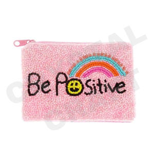 Monedero con cuentas de semillas Be positive, hermoso accesorio de moda con características de accesorios de moda - Product Image 1