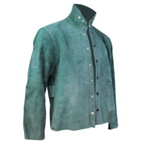 Welding <b>jacket</b> for high temperature and <b>spark</b> protection Welding <b>jacket</b> export quality leather safety wear for welders - Product Image 3