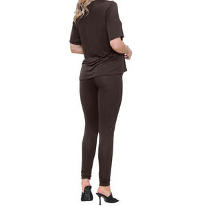 Logo personnalisé Ensemble deux pièces pour femmes Yoga Sports Ensemble professionnel fabrique des jambières de gymnastique de haute qualité et ensemble de hauts - Product Image 6