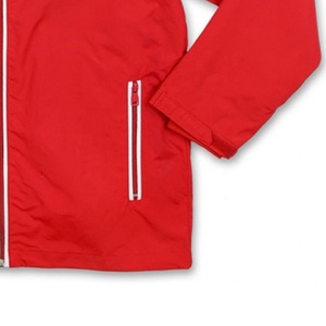 Hoodless Sororirites Wear Chaqueta cortavientos roja Chenillne Bordado Primavera Ecológico Impermeable Transpirable Venta al por mayor - Product Image 6