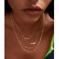 Bold Boyfriend Necklace Geometric Pattern Gold Plated <b>Snake</b> Featuring Zircon Diamond Pearl Trendy Religious Party <b>Accessory</b> - Product Image 3